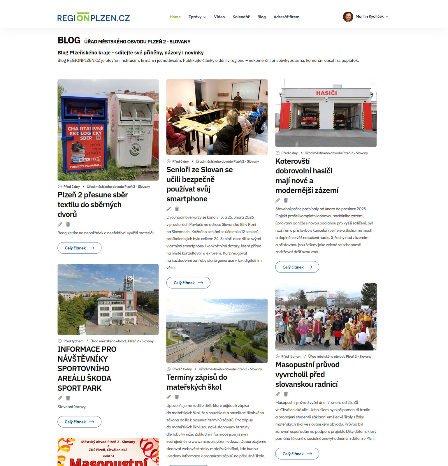 Regionální adresář – ukázka 6